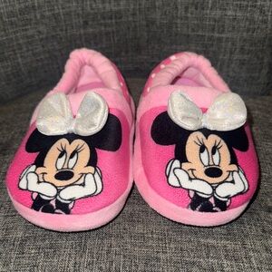 Disney Pink Minnie Mouse Kids Slippers